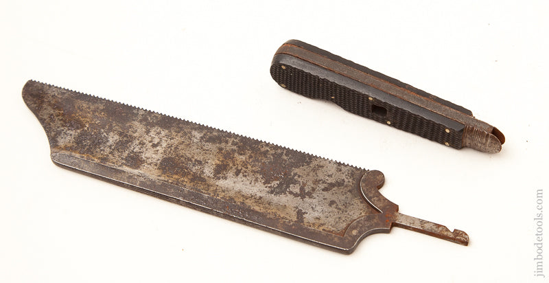 11 inch Ebony Handled Medical Saw with Removable Handle - 71844R