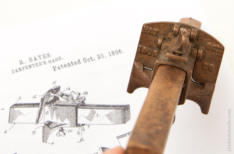 Nine inch BATES October 20, 1896 Patent Marking Gauge - 71851R
