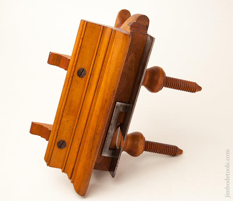 Fine Crisp J.DENISON Beech & Boxwood Plow Plane circa 1840-76 - 71931
