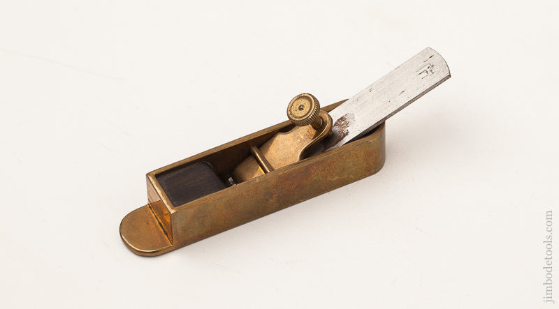 Miniature 3 1/8 inch Brass Mitre Plane by BOB HOWARD - 71991U