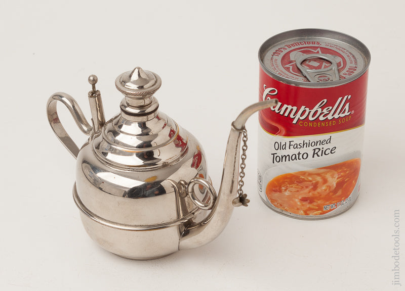 Curvaceous 7 1/2 x 5 1/2 inch STERNAU & CO Oil Can ? Nope. Alcohol Flagon * 72065U