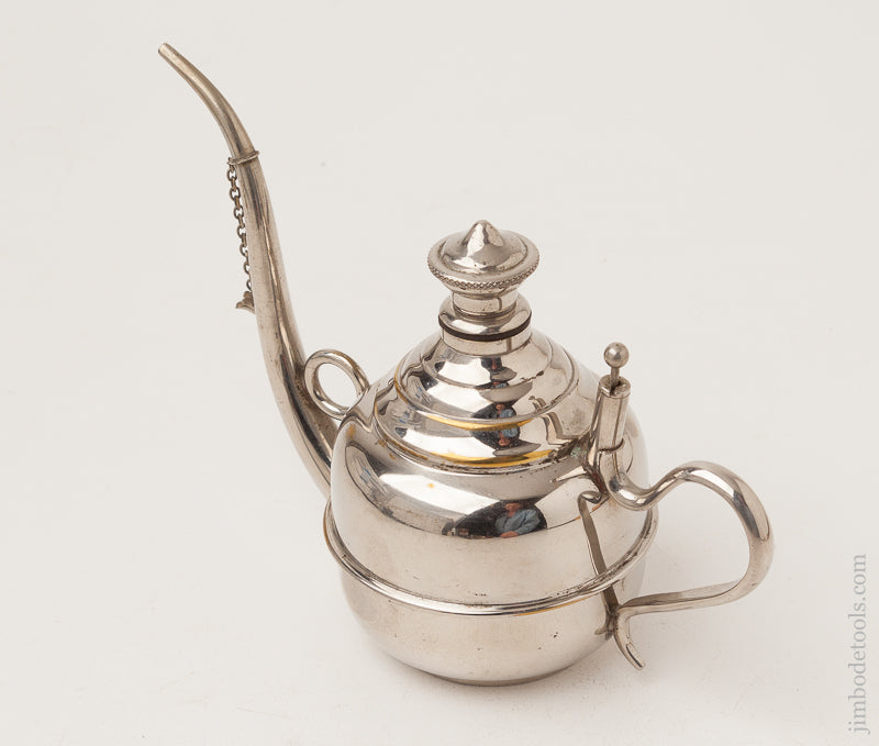 Curvaceous 7 1/2 x 5 1/2 inch STERNAU & CO Oil Can ? Nope. Alcohol Flagon * 72065U