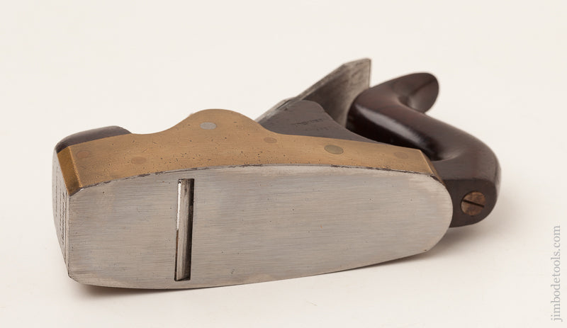 Exquisite NORRIS No. 17 Gunmetal and Rosewood Steel-Soled Smooth Plane with Original 2 1/8 inch WARD Iron * 72081U - AS OF MAR 2