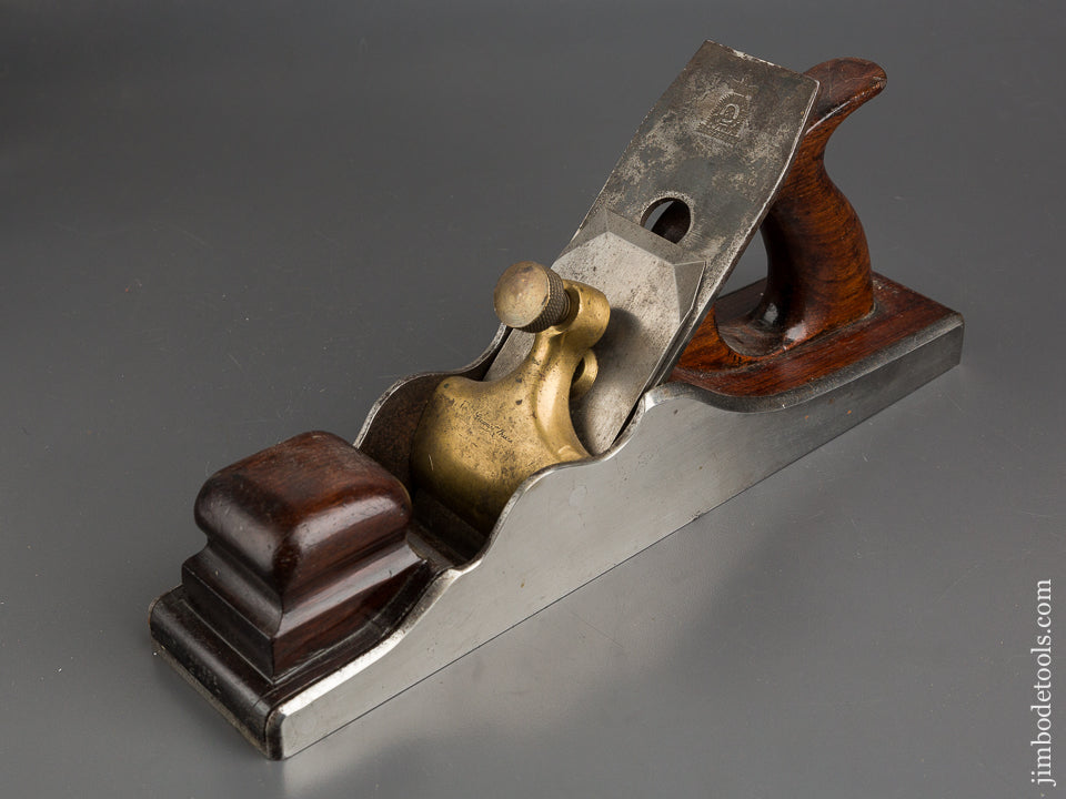 Fine and Flawless! SPIERS 13 inch Dovetailed Steel Rosewood Stuffed Panel Plane with Original 2 1/2 inch WARD Parallel Iron - 72087R