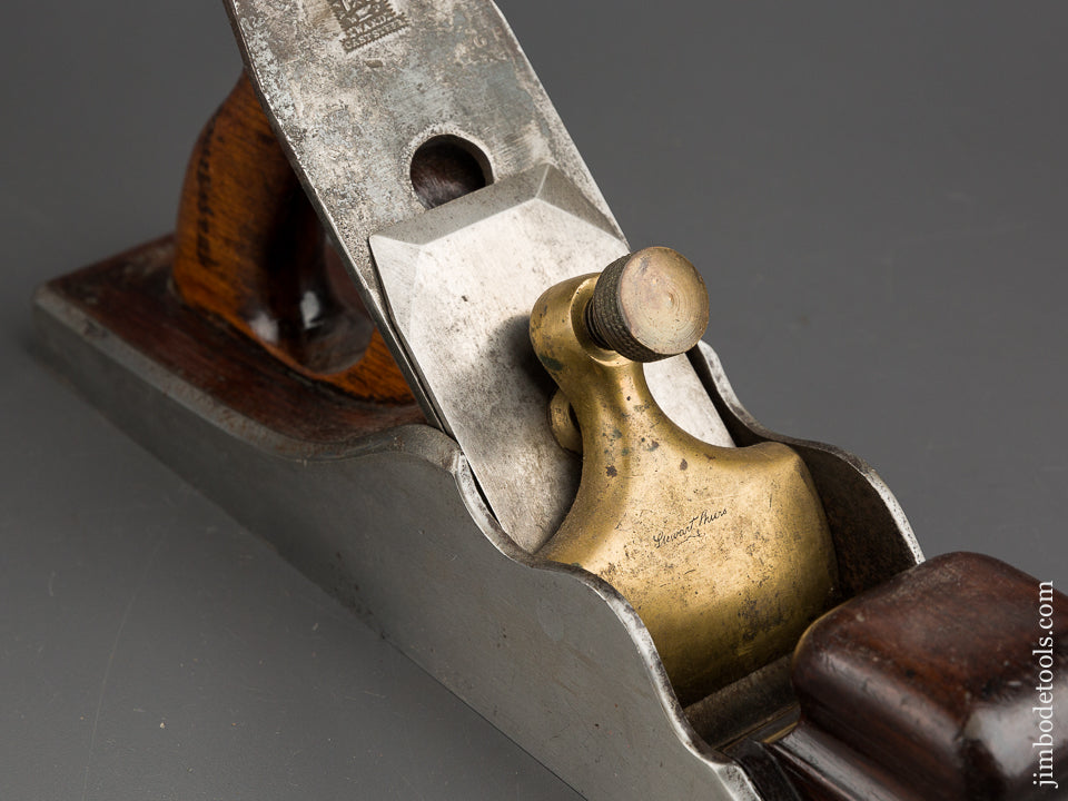 Fine and Flawless! SPIERS 13 inch Dovetailed Steel Rosewood Stuffed Panel Plane with Original 2 1/2 inch WARD Parallel Iron - 72087R