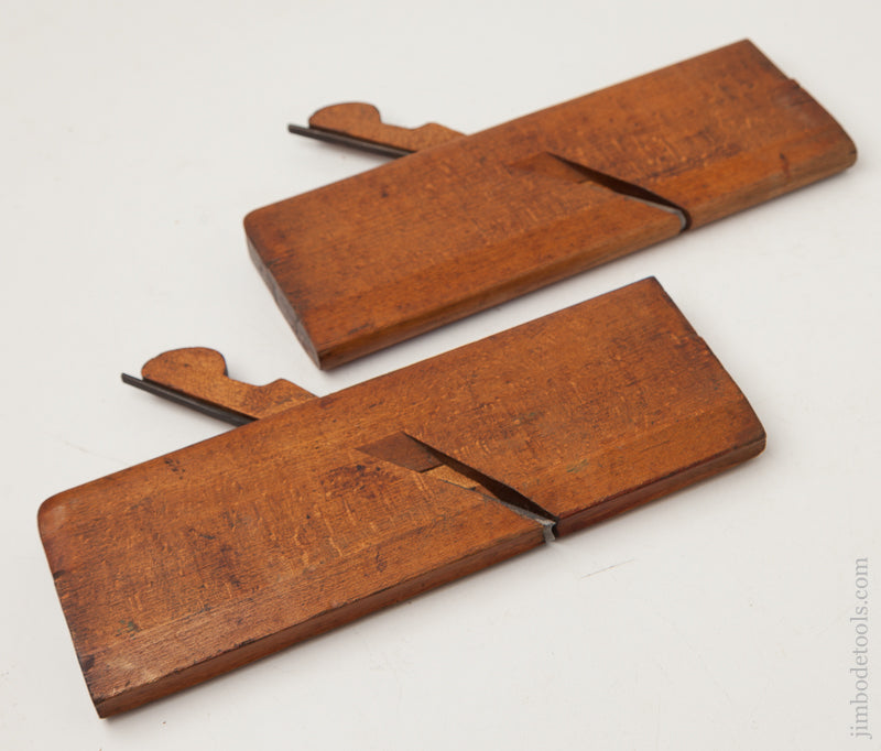 Pair of 1/2 inch Table Joint Molding Planes by GREENFIELD TOOL CO circa 1851-83 FINE - 72228