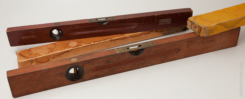 24 inch STANLEY No. 04 Level and STANLEY No. 0 Level SWEETHEART in Original Boxes - 72372R