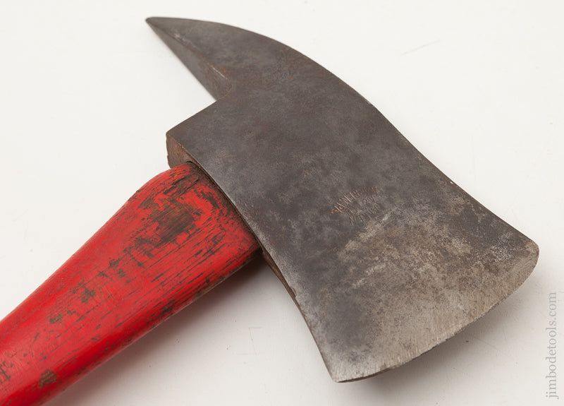 Miniature 8 1/4 x 23 1/2 inch WARREN A&T CO. Fire Axe with Original Paint - 72417