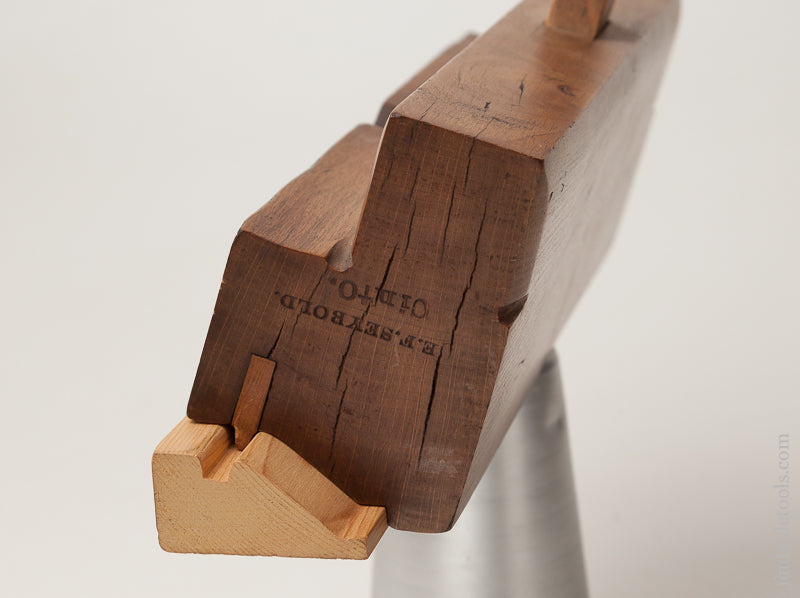7/8 inch Crispy Complex Molding Plane by E.F. SEYBOLD CINT Ohio circa 1836-52 FINE - 72431