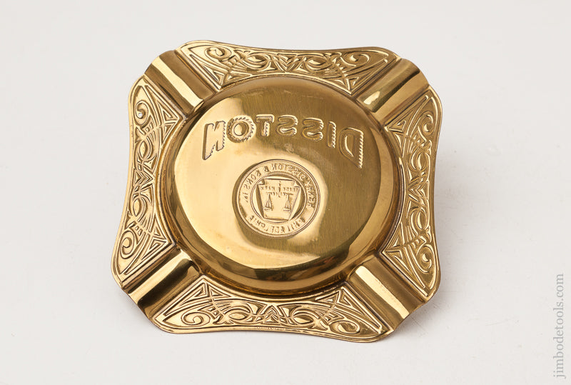 MINT 5 1/4 inch Brass DISSTON Ashtray - 72486U