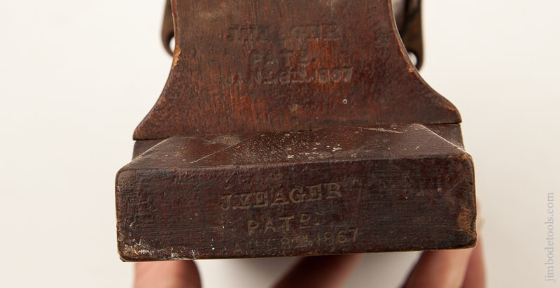 2 7/8 x 10 1/8 inch YAEGER 1867 Patent Leather Lace Rounder by HUBER PHILADA - 72515