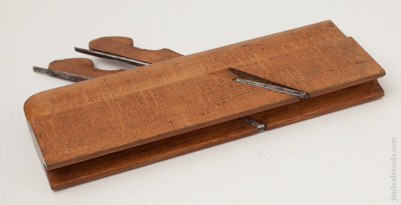 Double-Iron 5/8 Gothic Bead Molding Plane by REED Utica NY circa 1820-94 - 72589R