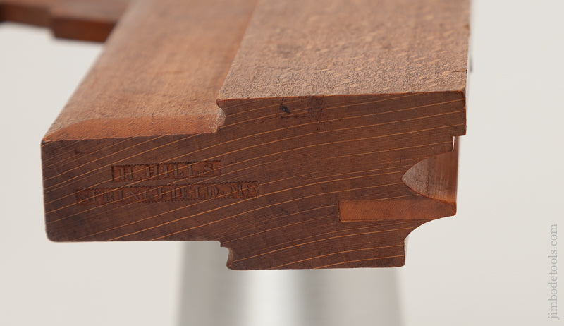 MINT Double Iron Gothic Bead & Follow Molding Plane by H. HILLS SPRINGFIELD MS circa 1845-51 NEW OLD STOCK - 72605U