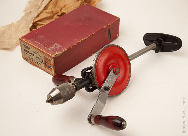 MILLERS FALLS No. 120B Breast Drill in Original Box - 72649