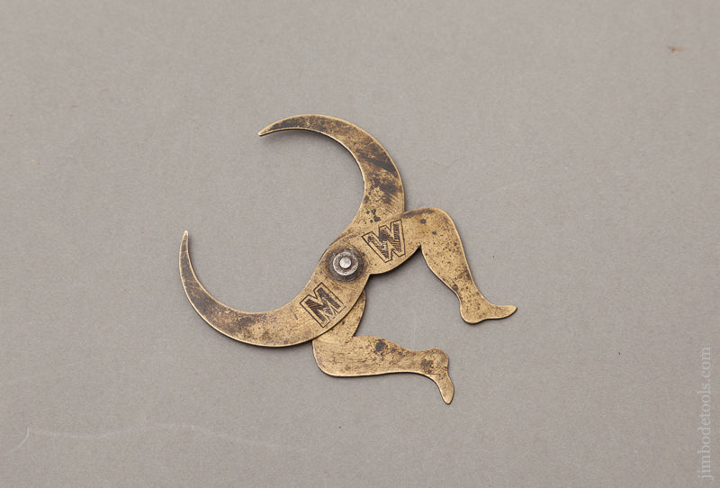 2 3/4 inch Brass Maitre Danser Calipers with Fancy Engraving - 72692U