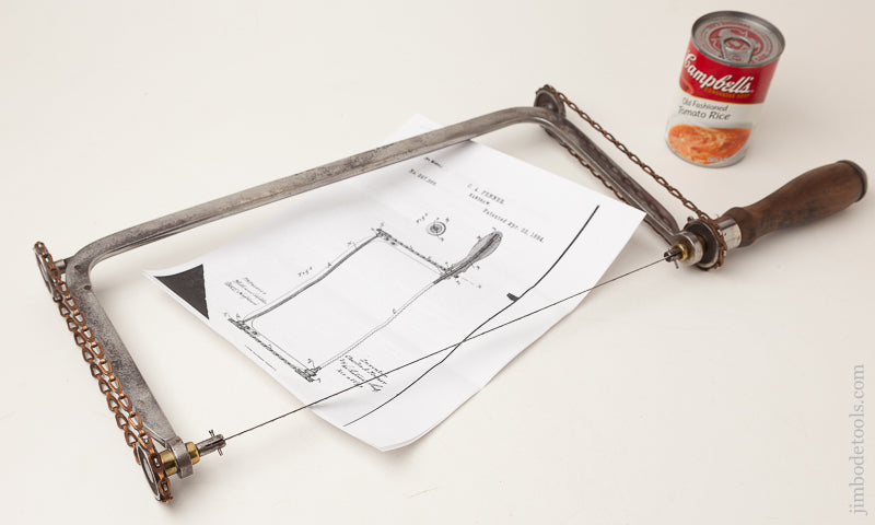 Fantastic FENNER's April 22, 1884 Patent Coping Saw - 72741