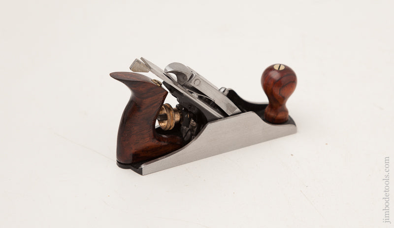 Miniature Half Size STANLEY No. 602 BEDROCK Plane MINT in Original Red Label Box -- 72754M