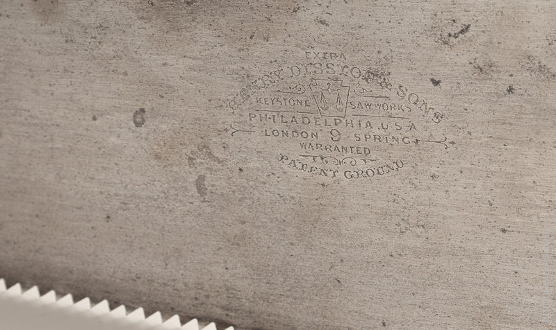 RARE 6 point 26 inch Rip DISSTON No. 9 Hand Saw EXTRA FINE! - 72806