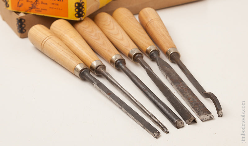 BUCK BROS Carving Chisel Set UNUSED in Original Box - 72831