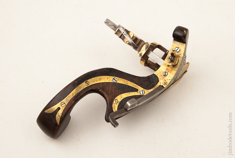 STUNNING Dated 1852 Ornate Coach maker's Plow Plane - 72844U