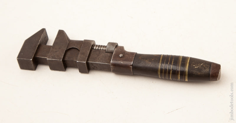 8 inch COES Style Wrench with Buffalo Horn Stacked Handle CRISP! - 72884