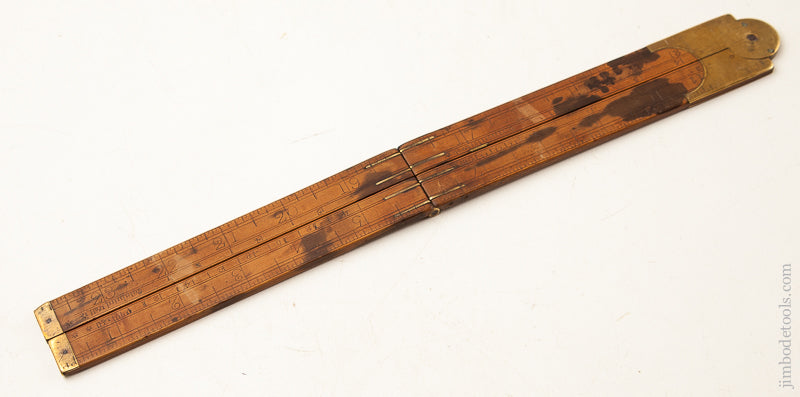 Rare! A. STANLEY Type One No. 51 Rule circa 1854-57 - 72945