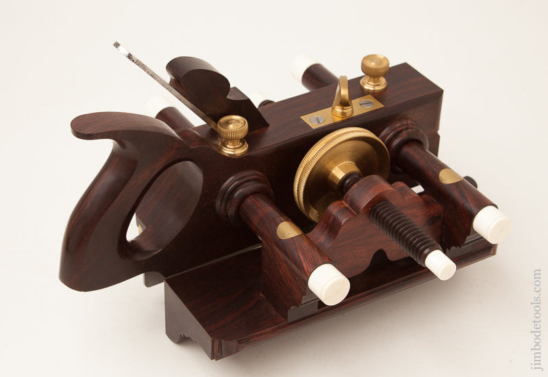 Stunning! Rosewood SANDUSKY TOOL CO No. 141 Center Wheel Plow Plane by JIM LEAMY - 73058