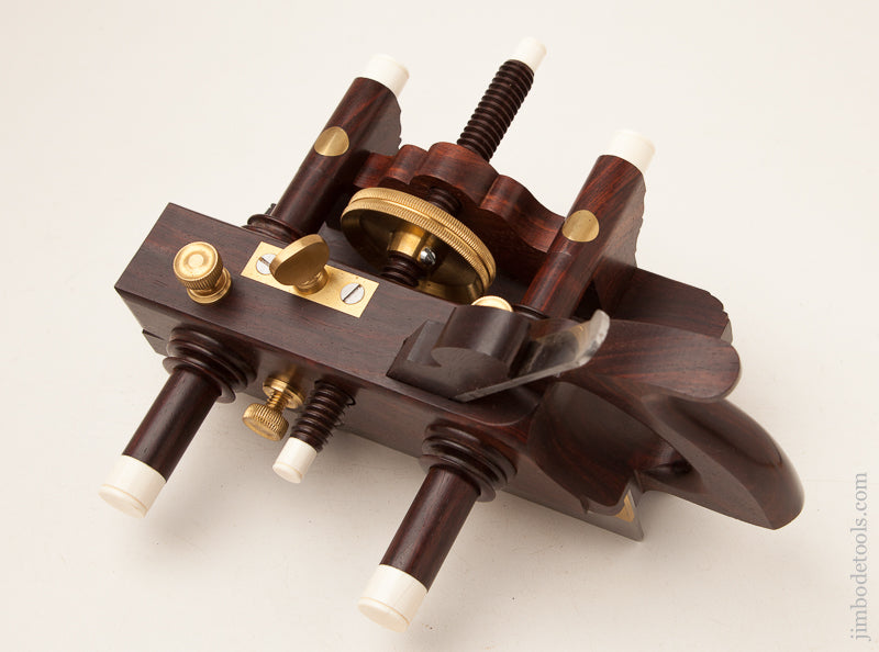 Stunning! Rosewood SANDUSKY TOOL CO No. 141 Center Wheel Plow Plane by JIM LEAMY - 73058