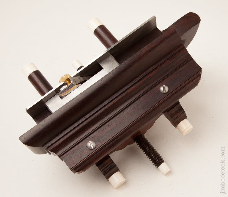 Stunning! Rosewood SANDUSKY TOOL CO No. 141 Center Wheel Plow Plane by JIM LEAMY - 73058