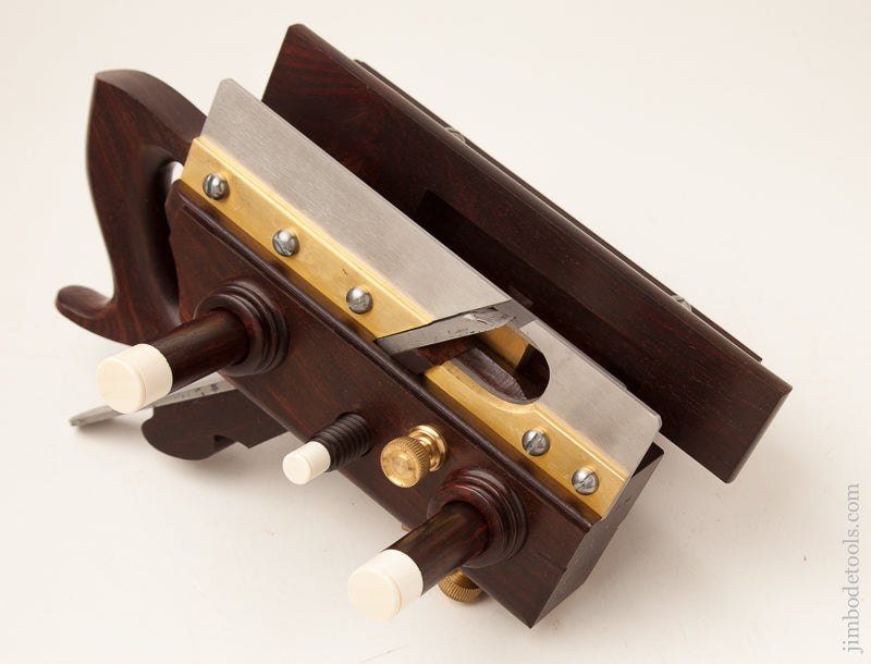Stunning! Rosewood SANDUSKY TOOL CO No. 141 Center Wheel Plow Plane by JIM LEAMY - 73058