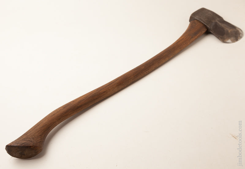 May 7 and April 22, 1889 Patent Four Pound KELLY PERFECT AXE Dated 1891 with Leather Sheath and Original 33 1/2 inch Handle - 73154R