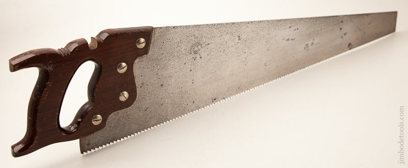 5 1/2 point 26 inch Rip ATKINS No. 401 THE FOUR HUNDRED Hand Saw with Rosewood Handle - 73160