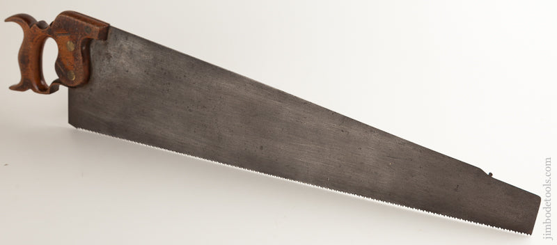 EARLY 8 point 26 inch Crosscut DRABBLE & SANDERSON LONDON Hand Saw circa 1823-73 EXTRA FINE! - 73215