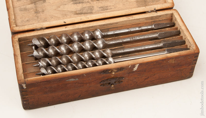 Complete Set of 13 RUSSELL JENNINGS Auger Bits in its Original 3 Tiered Box - 73243