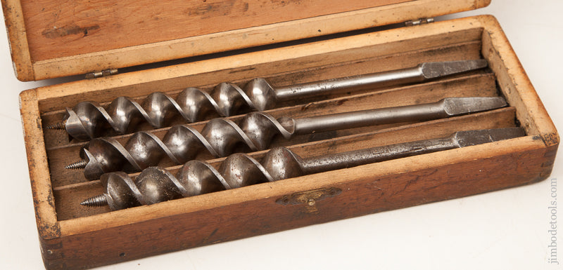Complete Set of 13 RUSSELL JENNINGS Auger Bits in its Original 3 Tiered Box - 73243