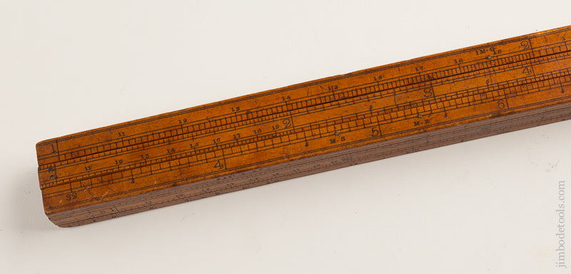 RARE Gauger's Boxwood Sliding Rule with Four Slides FINE - 73304U