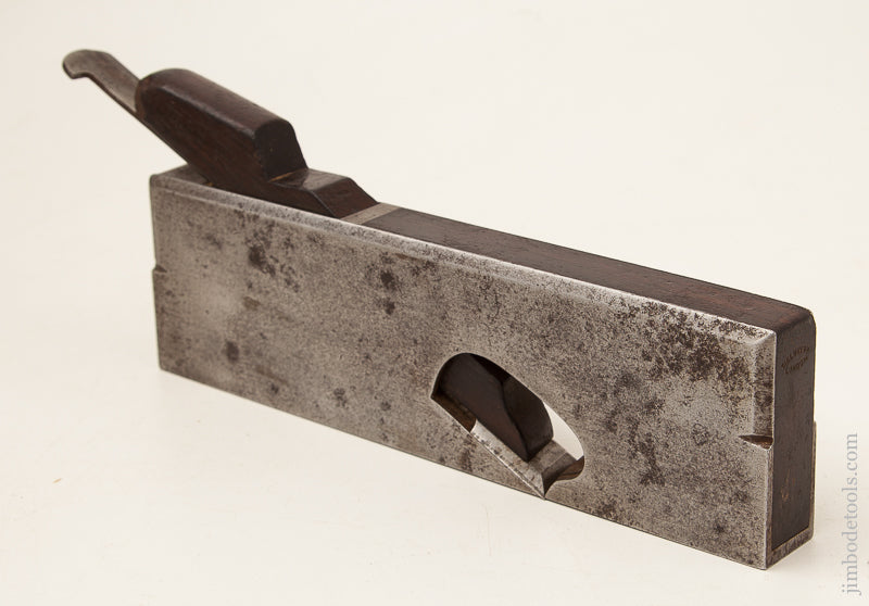 Rare! NORRIS (For MELHUISH) 9 1/4 x One inch Skewed Rabbet Plane Dovetailed Steel with Rosewood Infill * EXCELSIOR 73329