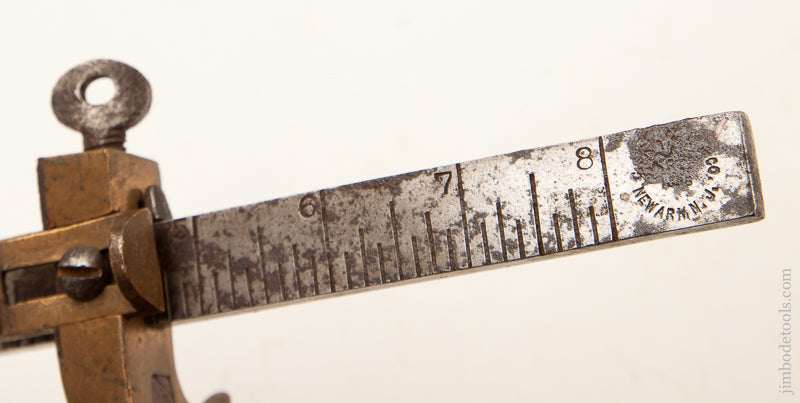 Extra Long Nine inch Rosewood and Brass Handled Leather Draw Gauge by OSBORNE - 73365