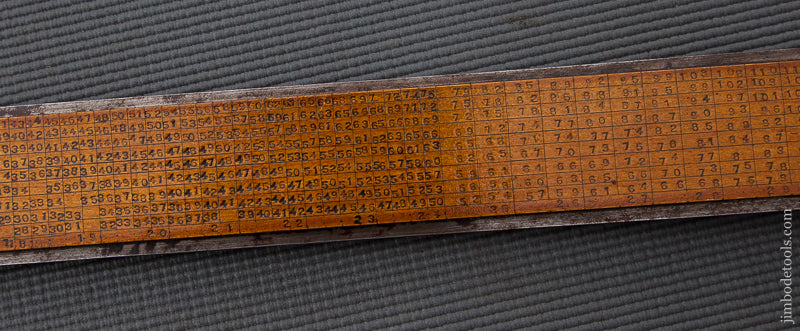 Excellent C.E. GOULD LITTLETON, N.H. Walking Wheel Log Caliper - 73367