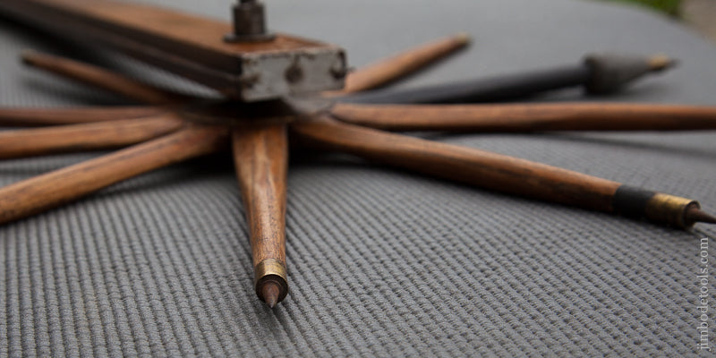 Excellent C.E. GOULD LITTLETON, N.H. Walking Wheel Log Caliper - 73367