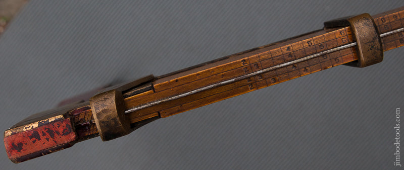 Excellent C.E. GOULD LITTLETON, N.H. Walking Wheel Log Caliper - 73367