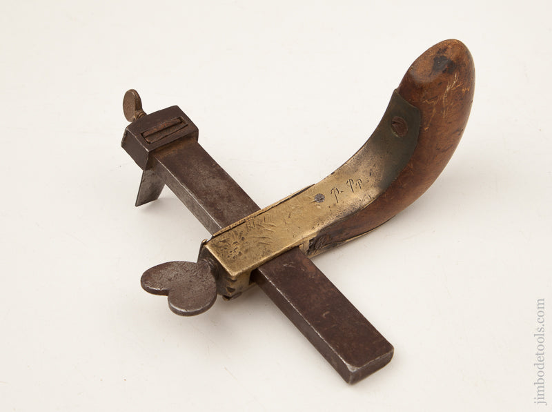 Rare! J. ENGLISH NEWARK NJ Fancy Leather Draw Gauge - 73393