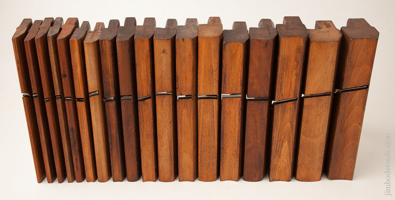 Complete Harlequin Set of 18 Hollows & Rounds Molding Planes - 73405