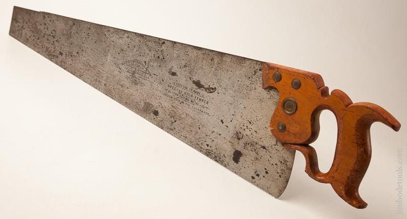 Rare 12 Point 24 inch HENRY DISSTON & SONS Metal Cutting Saw - 73442R