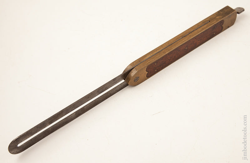 Rare! ST. JOHNSBURY TOOL CO 15 inch Rosewood and Brass Bevel FINE - 73485