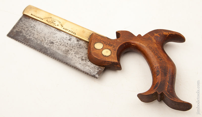 RARE 15 point 6 inch Rip Wm MARPLES & SONS LIMd SHEFFIELD Brass Back Saw - 73489
