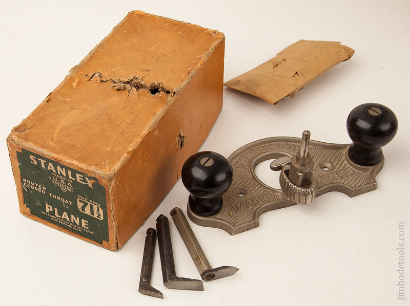 STANLEY No. 71 1/2 Router Plane 100% COMPLETE in Original Box - 73601
