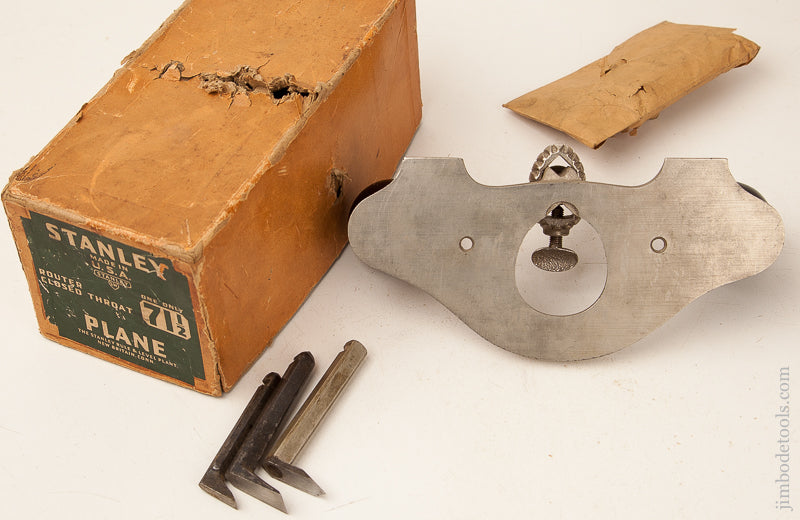 STANLEY No. 71 1/2 Router Plane 100% COMPLETE in Original Box - 73601
