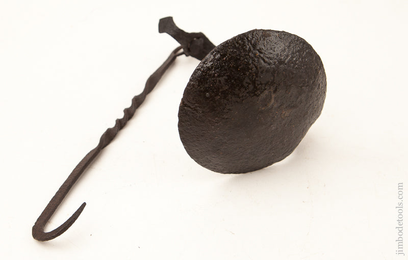 18th Century Hand forged Whale Oil Crusie Lamp or Betty Lamp for Whale Oil - 73634