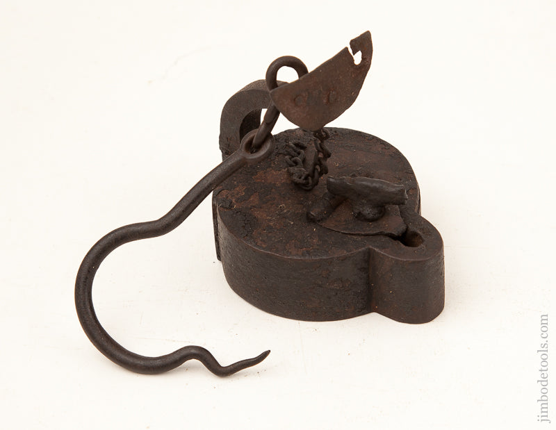 Fantastic! 18th century Whale Oil Crusie Lamp or Betty Lamp - 73636